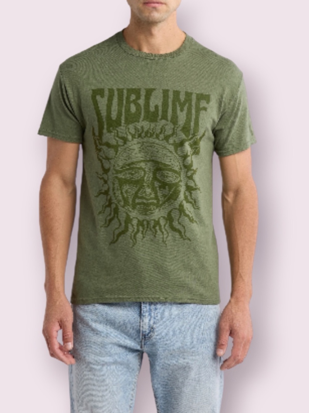Merch Trattic SUBLIME TONAL SUN GRAPHIC in MILITARY GREEN